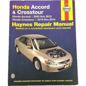 HAYNES Shop Service Repair Manual Honda Accord 03-2012 Crosstour 10-2014 #42015